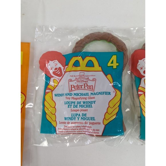 McDonald's Peter Pan Toys From 1997 Sealed Bag Set of 3 - Picture 4 of 5
